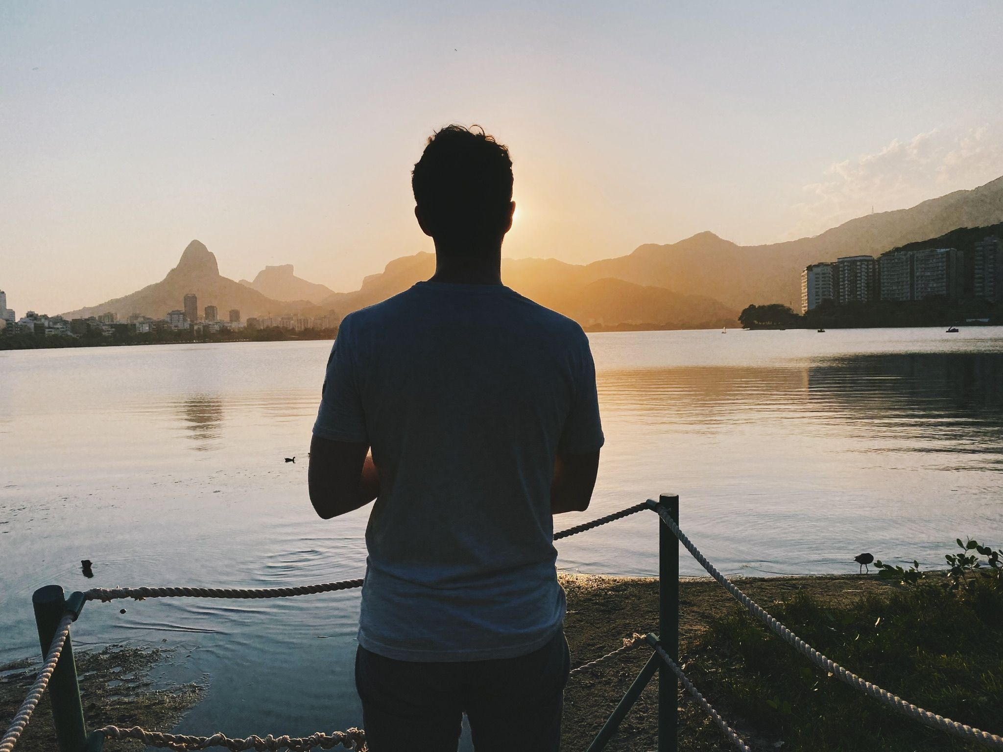 Lars at sunset in Rio